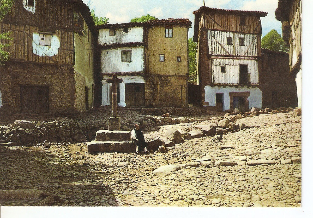 Postal 038542 : La Alberca (Monumento nacional). Crucero del Barrio Nuevo
