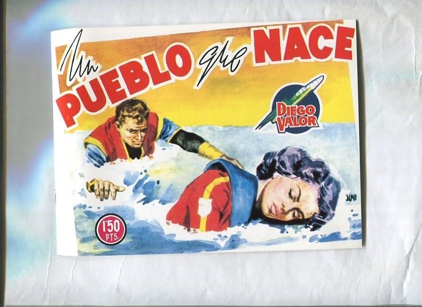 Facsimil: Diego Valor segunda serie numero 40: Un pueblo que nace