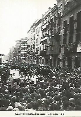 POSTAL 55074: Gerona. Bendicion de Monseñor Jubany. 