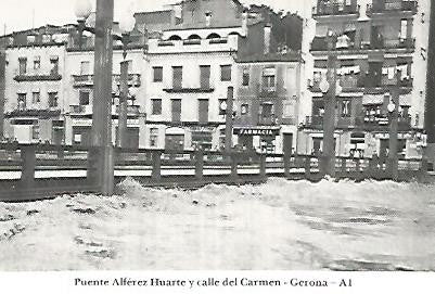 POSTAL 55105: Gerona. Puente Huarte. 1963