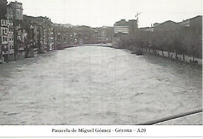 POSTAL 55119: Gerona. Desde el Puente del tren. 1962