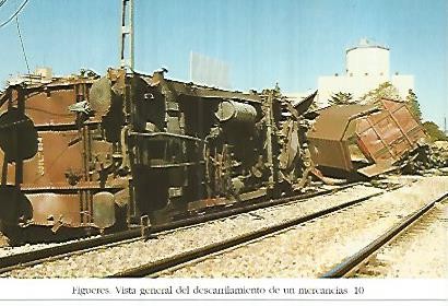 POSTAL 55134: Descarrilamiento estacion de Figueres. 1993