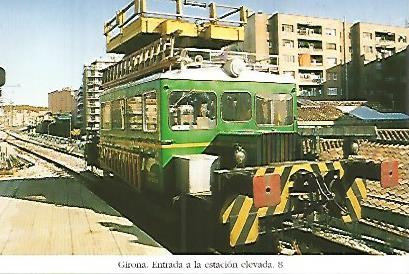 POSTAL 55159: Vagoneta de serviciio de electrificacion. 1991