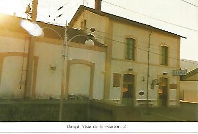 POSTAL 55175: Vista de la estacion de Llança. 1991 
