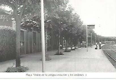 POSTAL 55184: Antigua estacion de Flaça. 1972