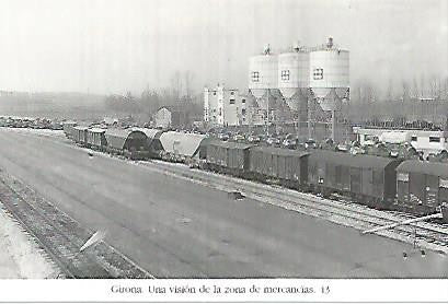 POSTAL 55196: Zona de mercancias. Estacion de Girona