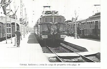 POSTAL 55200: Tren remolcado por maquina Olsthorn 7600. 1960