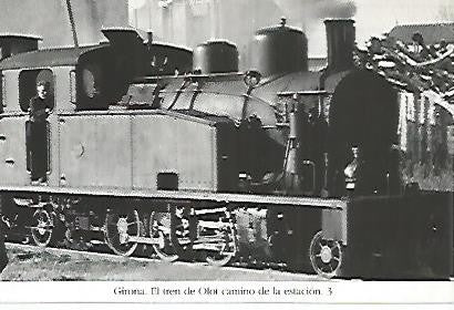 POSTAL 55207: Detalle del tren a Olot