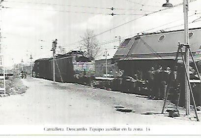 POSTAL 55250: Descarrilamiento de Camallera en 1924
