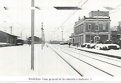 POSTAL 55278: Muelle de carga de la estacion de Riudellots. 1967