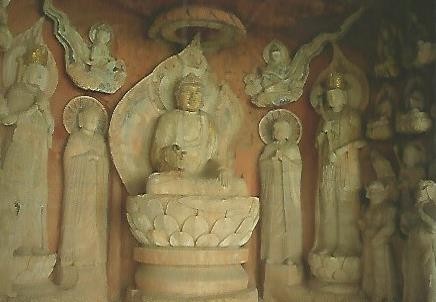 POSTAL 55301:  GRUTAS BUDISTAS DE DUZU. Sakyamuni