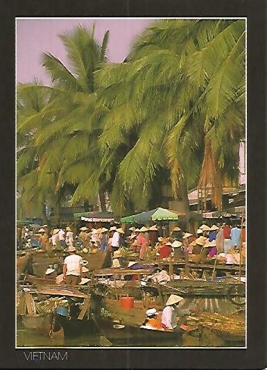 POSTAL 55332: VIETNAM. Mercado de Along Hai An