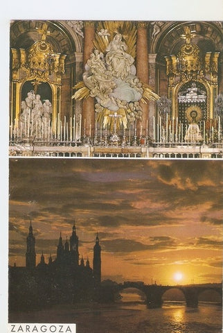 Postal 047511 : Zaragoza. Templo y Capilla de Na;. Sa; del Pilar