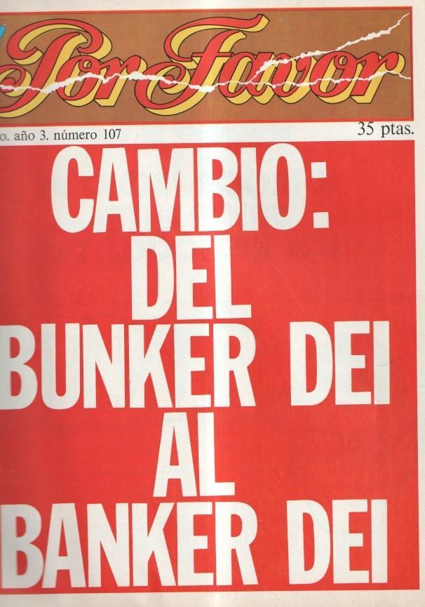 Por Favor numero 107, 19 julio 1976: Del Bunker Dei al Banker Dei
