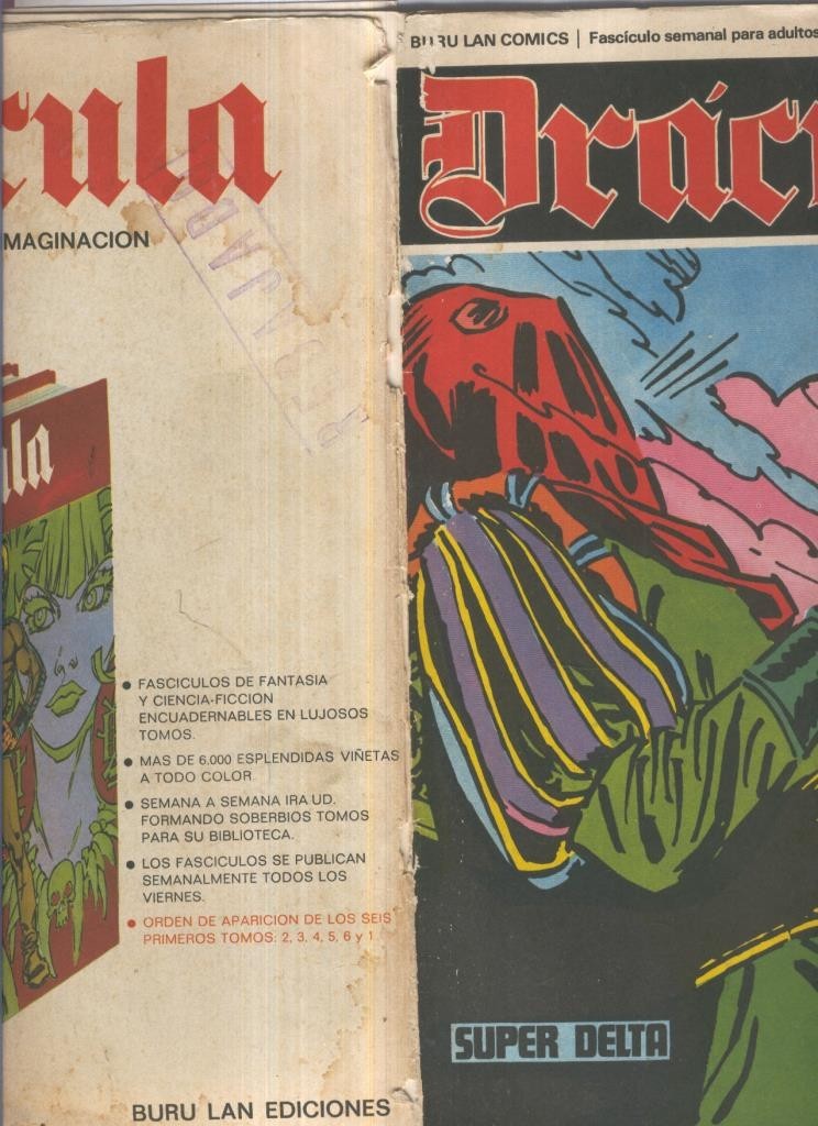 Burulan: Dracula Delta 99 numero 31: Super Delta (numerado 3 trasera)