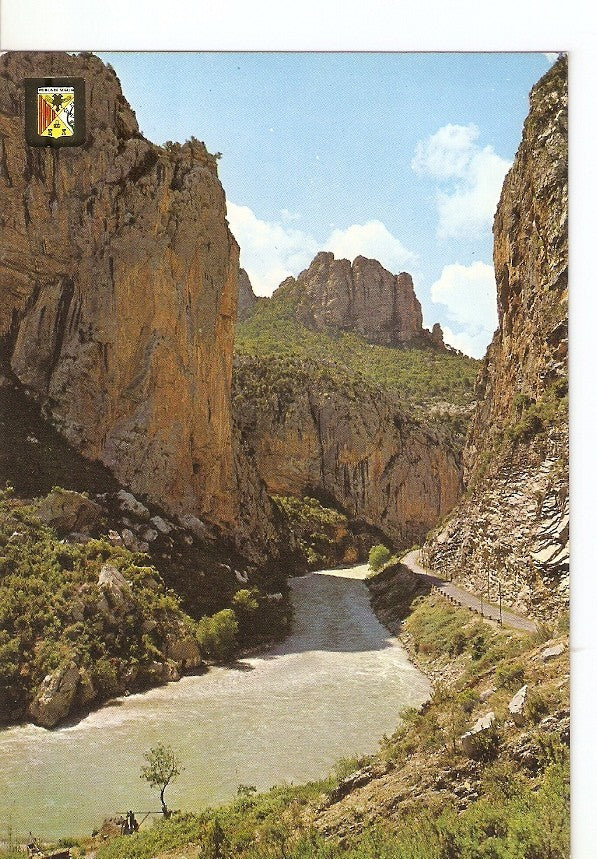 Postal 027426 : El Pallars. Congost de Collegats i Riu Noguera Pallaresa, Pirineu Català (Lleida)