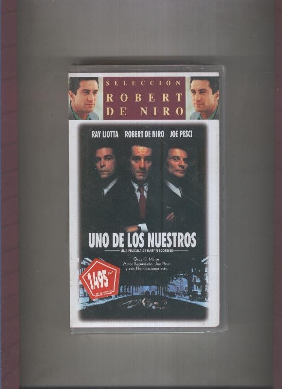 Video VHS: Uno de los nuestros con Robert de Niro