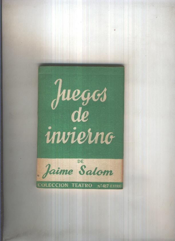 Teatro numero 417: Juegos de invierno