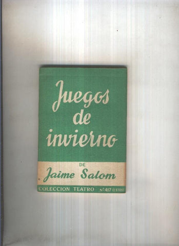 Teatro numero 417: Juegos de invierno