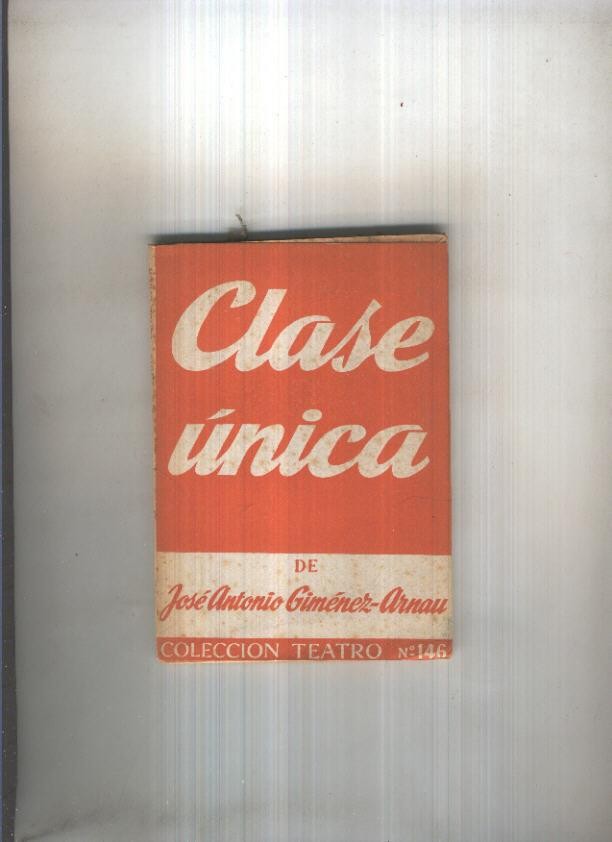 Teatro numero 146: Clase unica
