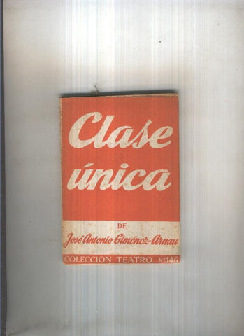 Teatro numero 146: Clase unica