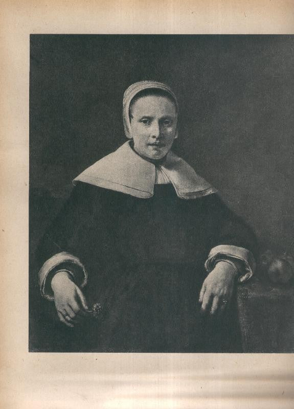 Rembrandt lamina 068: Retrato de mujer con un garofano
