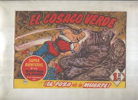 El Cosaco Verde original numero 113: El pozo de la muerte (numerado 1 en trasera)
