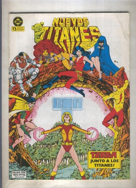 Nuevos Titanes volumen 1 numero 28 (numerado 1 en trasera)