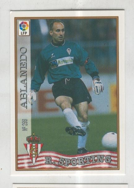 Cromo Liga 97/98: R. Sporting numero 299: Ablanedo