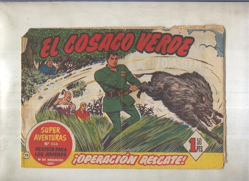 El Cosaco Verde original numero 019: Operacion rescate (numerado 2 en trasera)