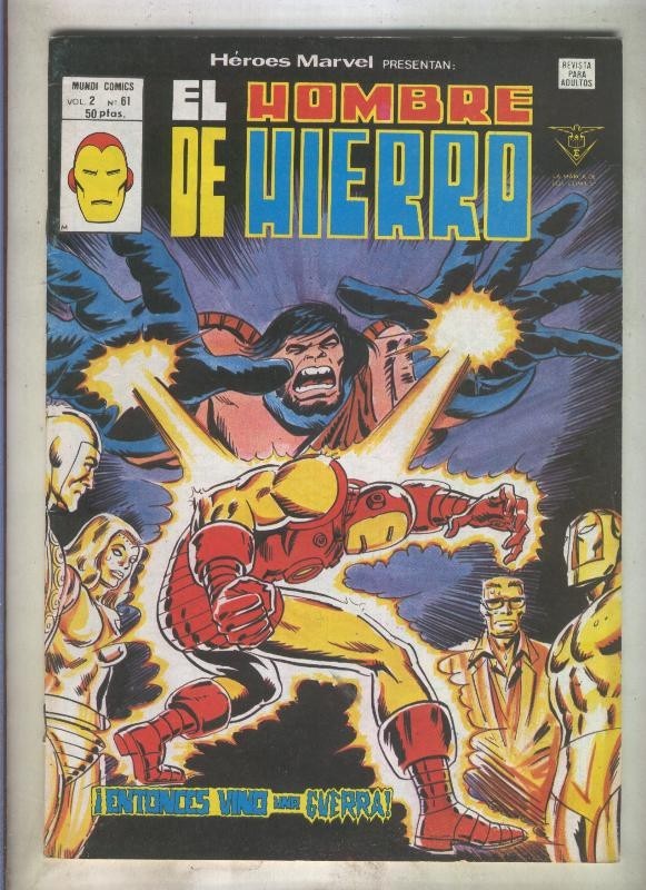 Heroes Marvel volumen 2 numero 61: El Hombre de Hierro (numerado 3 en trasera)