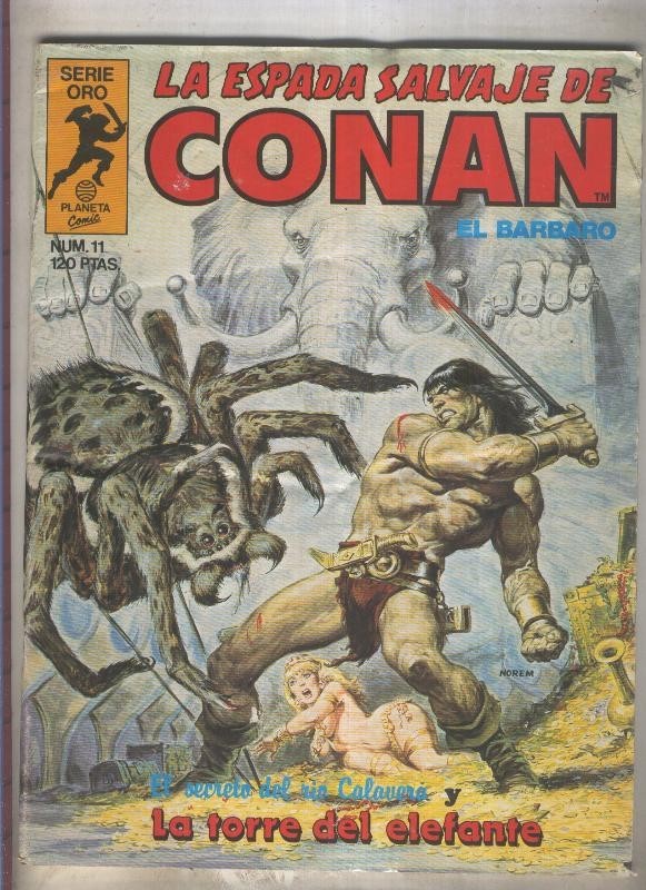 La Espada Salvaje de Conan primera edicion numero 011 (numerado 2 en trasera)