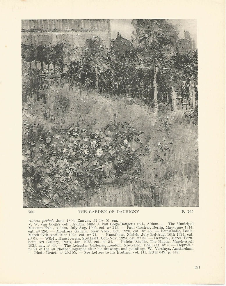 LAMINA 1459: VAN GOGH. The Garden of Daubigny