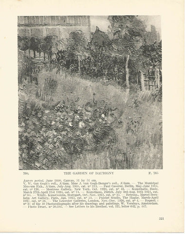LAMINA 1459: VAN GOGH. The Garden of Daubigny