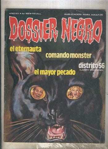 Dossier Negro numero 182 (numerado 2 en trasera)
