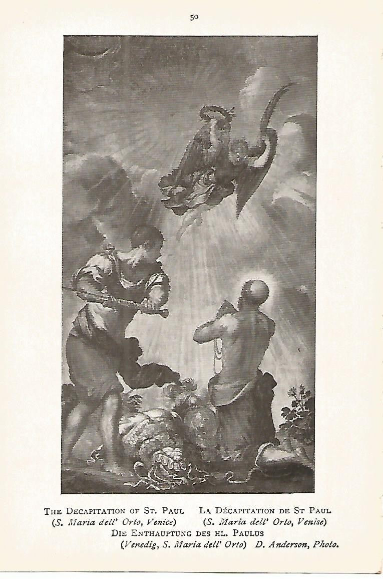 Lamina 055: TINTORETTO. La decapitacion de San Pablo