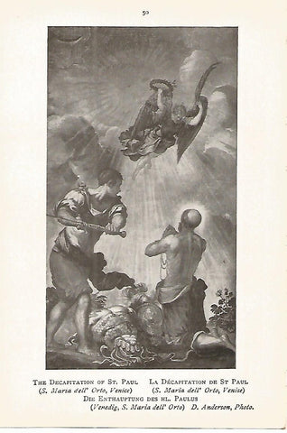 Lamina 055: TINTORETTO. La decapitacion de San Pablo