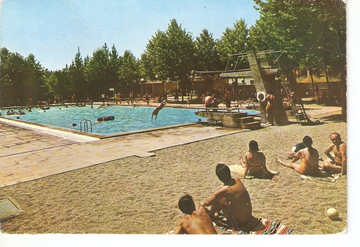 Postal 037774 : Canyamas (Barcelona). Piscina