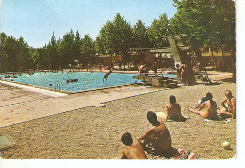 Postal 037774 : Canyamas (Barcelona). Piscina