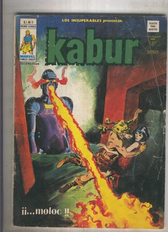 LOS INSUPERABLES numero 03: KABUR  (numerado 01 en contraportada)