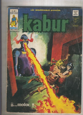 LOS INSUPERABLES numero 03: KABUR  (numerado 01 en contraportada)