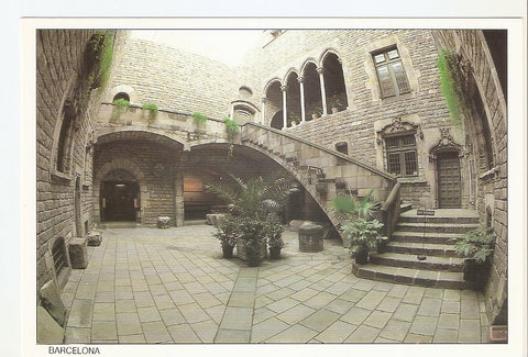Postal 046767 : Barcelona. Pati de la casa Padellas (segle XV) avui Museu dHistoria de la Ciutat de Barcelona