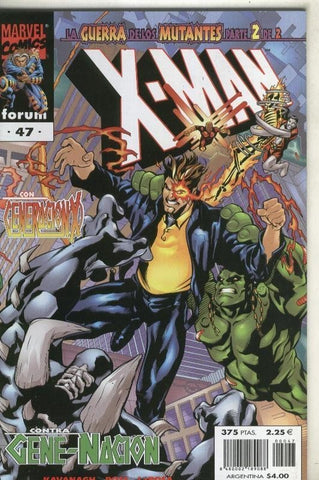 Planeta: X Man volumen 2 numero 47: La guerra de los mutantes