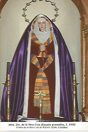 POSTAL 54566: Nuestra Señora de la Vera Cruz. Puente Genil Cordoba
