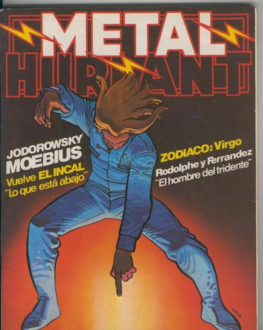 Metal Hurlant revista numero 18: Bingo Bongo (Benoit), El gran escalofrio (Masse)