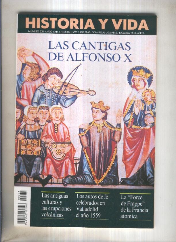 Historia y Vida revista numero 335: Las cantigas de Alfonso X