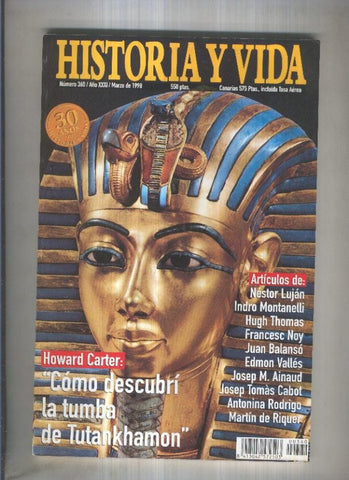 Historia y Vida revista numero 360: La tumba de Tutankhamon