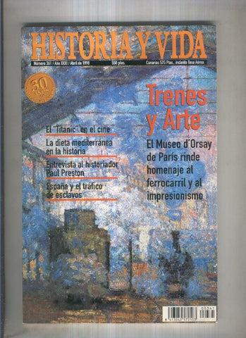 Historia y Vida revista numero 361: Trenes y arte