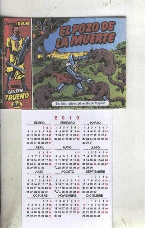 Calendario bolsillo 2010: El Capitan Trueno portada numero 011