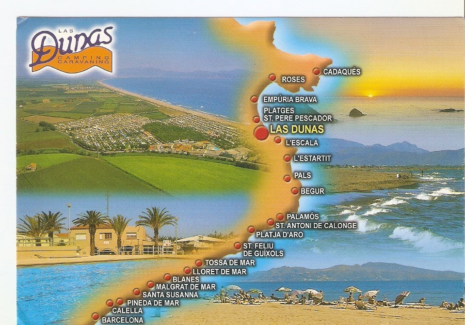 Postal 044127 : Las Dunas Camping Caravaning. Sant Pere Pescador (Girona) España